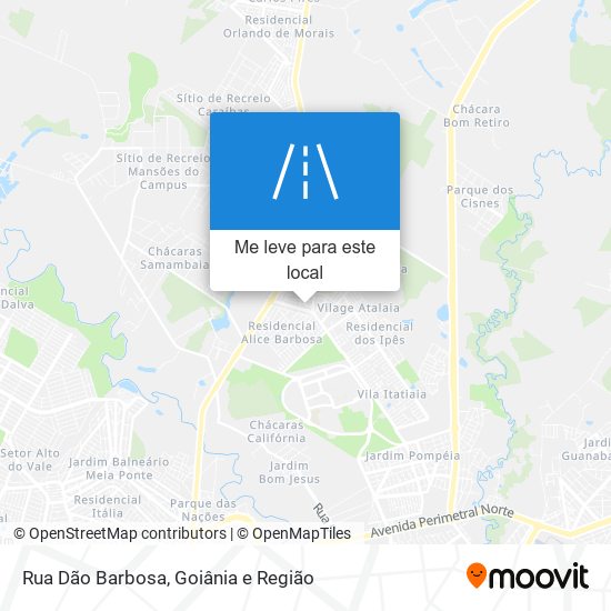 Rua Dão Barbosa mapa