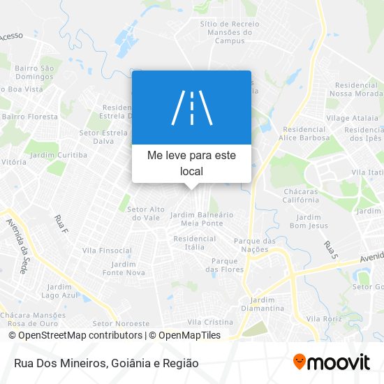 Rua Dos Mineiros mapa