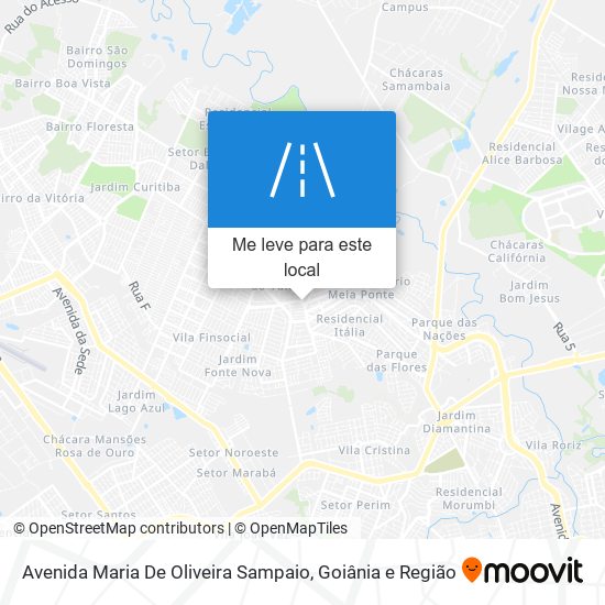 Avenida Maria De Oliveira Sampaio mapa