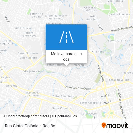 Rua Gioto mapa