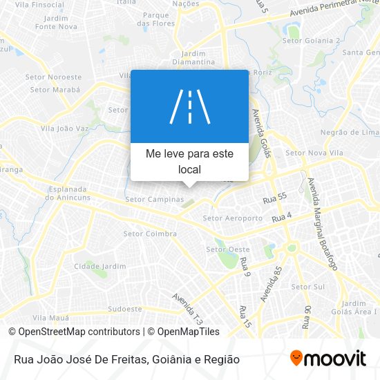 Rua João José De Freitas mapa