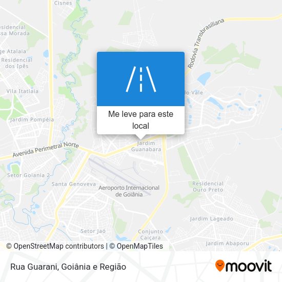 Rua Guarani mapa
