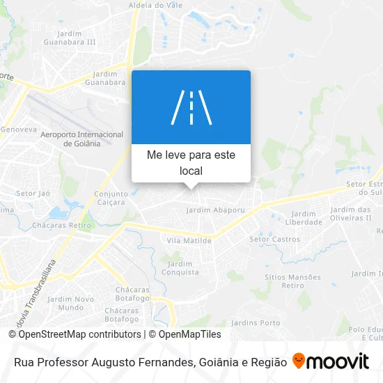 Rua Professor Augusto Fernandes mapa