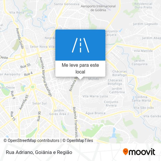 Rua Adriano mapa