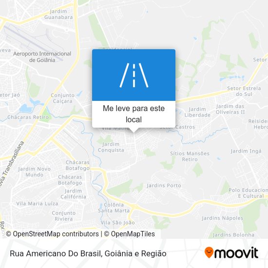 Rua Americano Do Brasil mapa