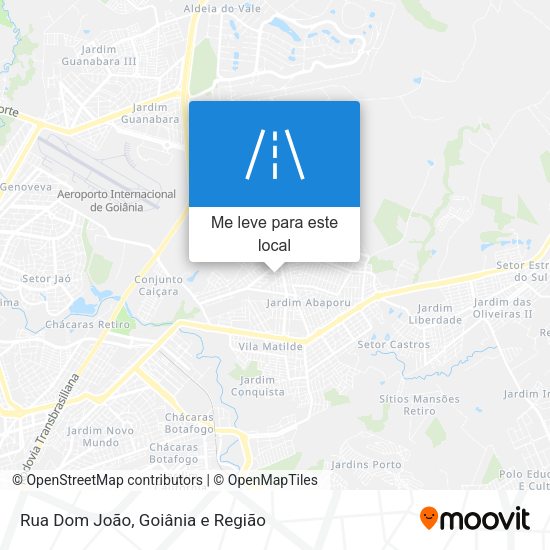 Rua Dom João mapa