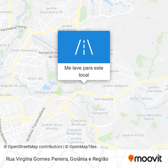 Rua Virgína Gomes Pereira mapa