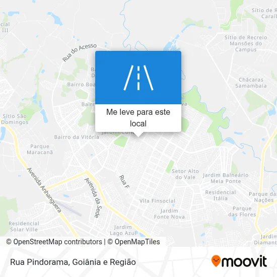 Rua Pindorama mapa