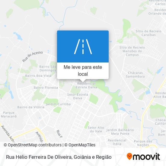 Rua Hélio Ferreira De Oliveira mapa