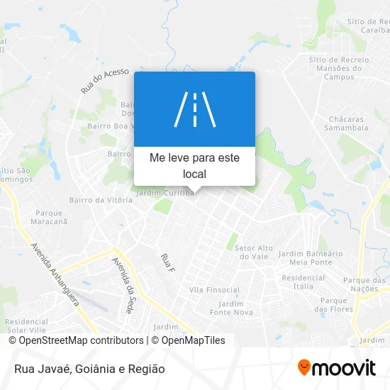 Rua Javaé mapa