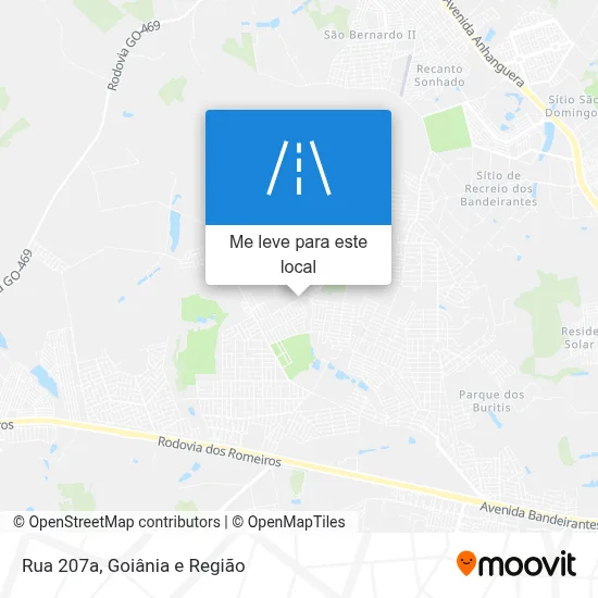 Rua 207a mapa