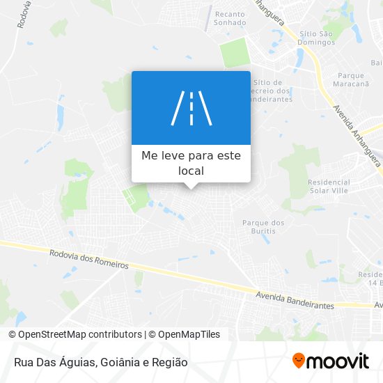 Rua Das Águias mapa