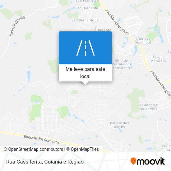 Rua Cassiterita mapa