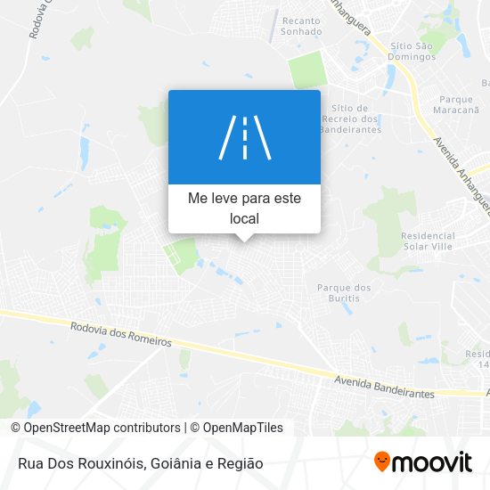 Rua Dos Rouxinóis mapa