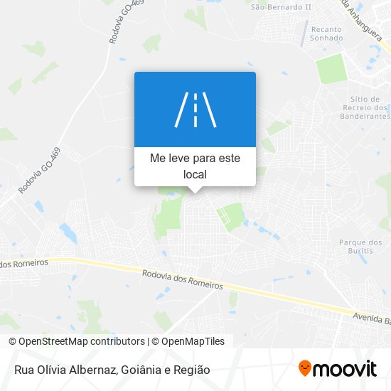 Rua Olívia Albernaz mapa