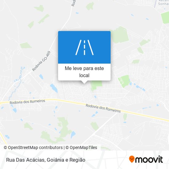 Rua Das Acácias mapa