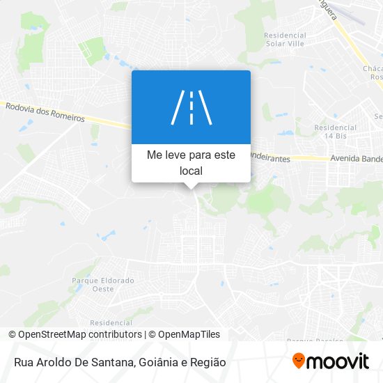 Rua Aroldo De Santana mapa