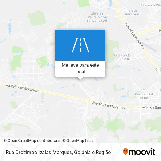 Rua Orozimbo Izaias Marques mapa