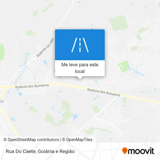 Rua Do Caete mapa