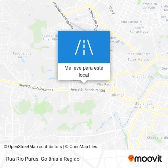 Rua Rio Purus mapa