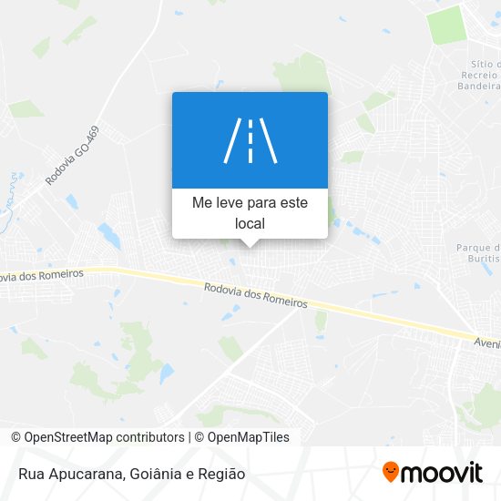 Rua Apucarana mapa