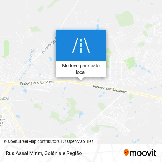 Rua Assai Mirim mapa
