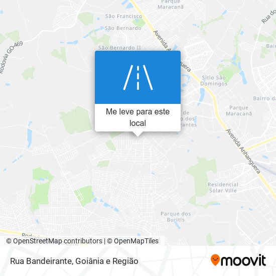 Rua Bandeirante mapa