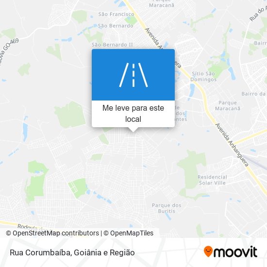 Rua Corumbaíba mapa