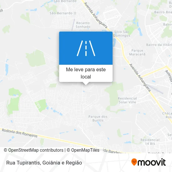 Rua Tupirantis mapa