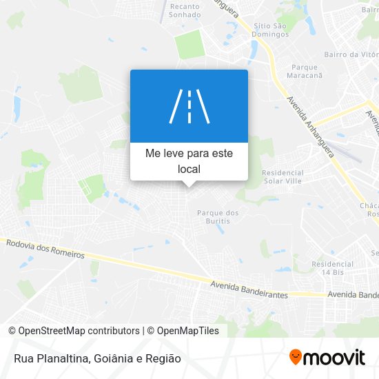 Rua Planaltina mapa