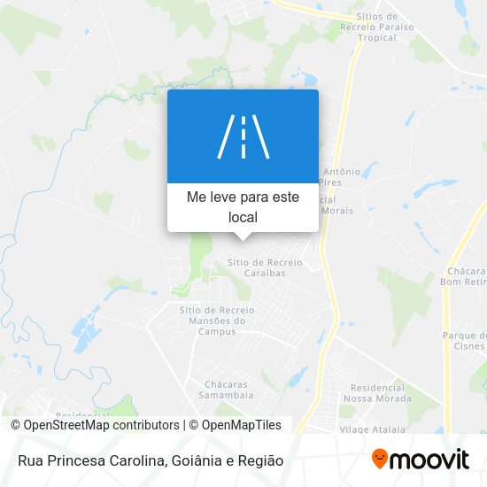 Rua Princesa Carolina mapa