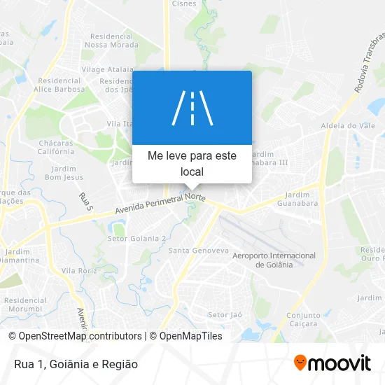 Rua 1 mapa