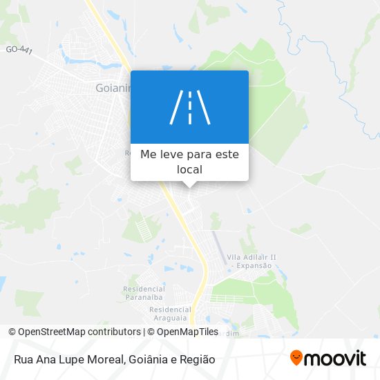 Rua Ana Lupe Moreal mapa