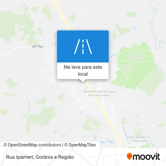 Rua Ipameri mapa
