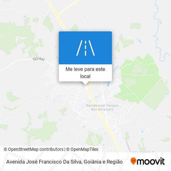 Avenida José Francisco Da Silva mapa