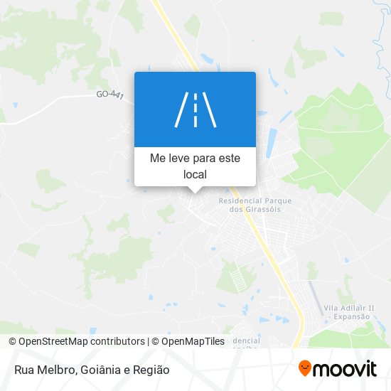 Rua Melbro mapa