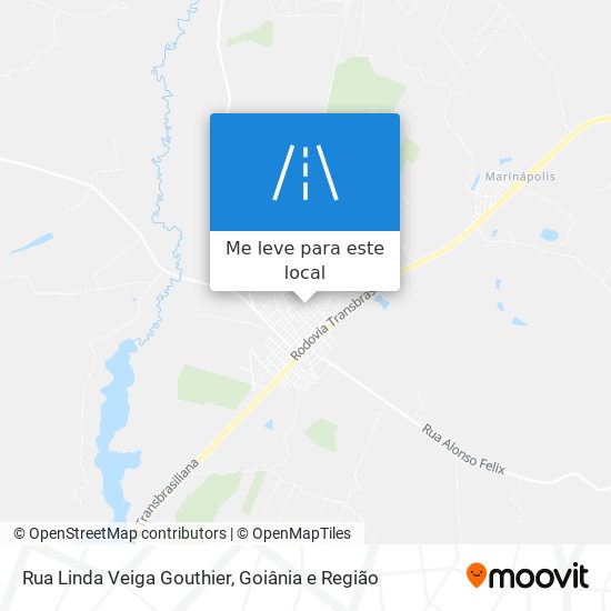 Rua Linda Veiga Gouthier mapa