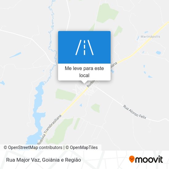 Rua Major Vaz mapa
