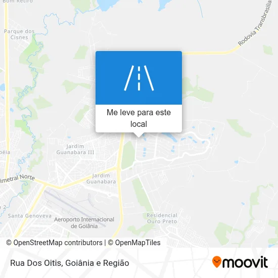 Rua Dos Oitis mapa