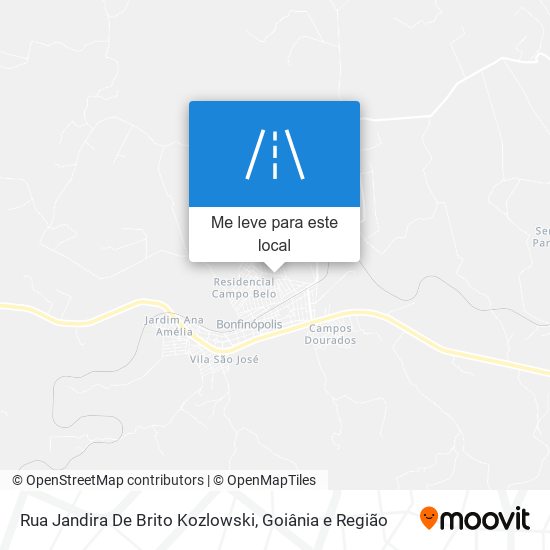 Rua Jandira De Brito Kozlowski mapa