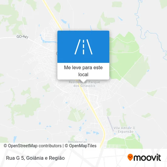 Rua G 5 mapa