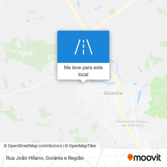 Rua João Hilario mapa