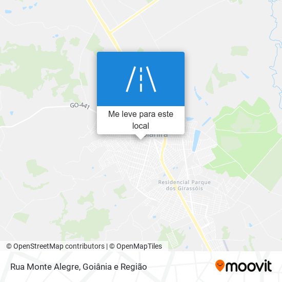 Rua Monte Alegre mapa