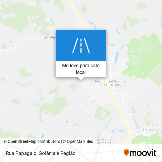 Rua Papagaio mapa