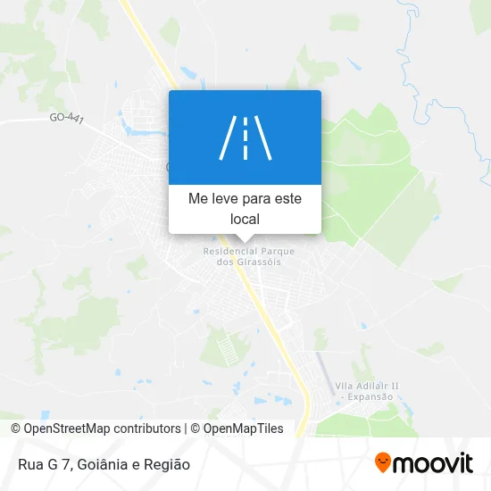 Rua G 7 mapa