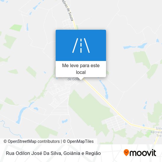 Rua Odilon José Da Silva mapa