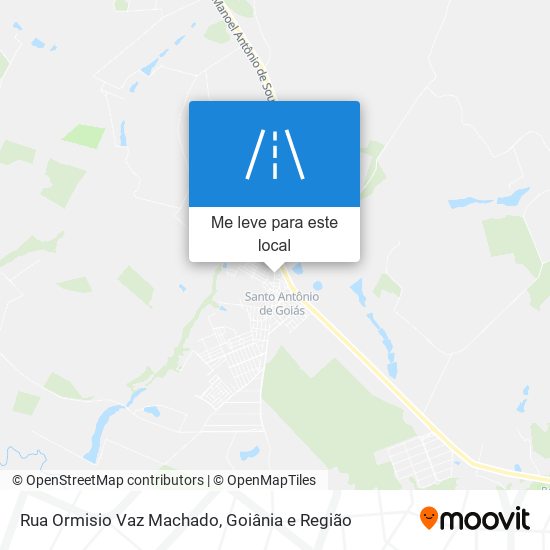 Rua Ormisio Vaz Machado mapa