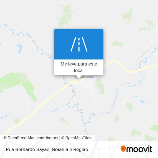 Rua Bernardo Sayão mapa