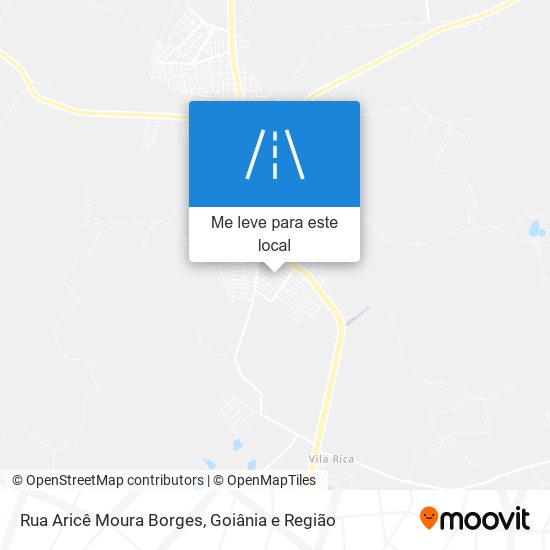 Rua Aricê Moura Borges mapa