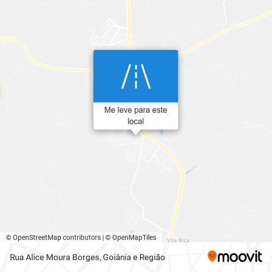 Rua Alice Moura Borges mapa